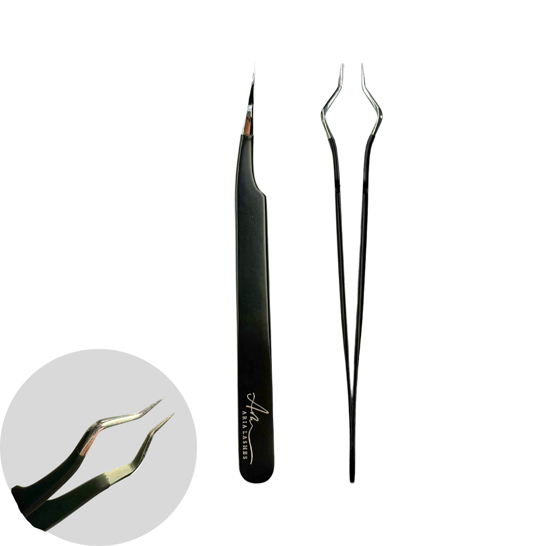 Pensete de gene Aria Negru Matt Fiber Tips