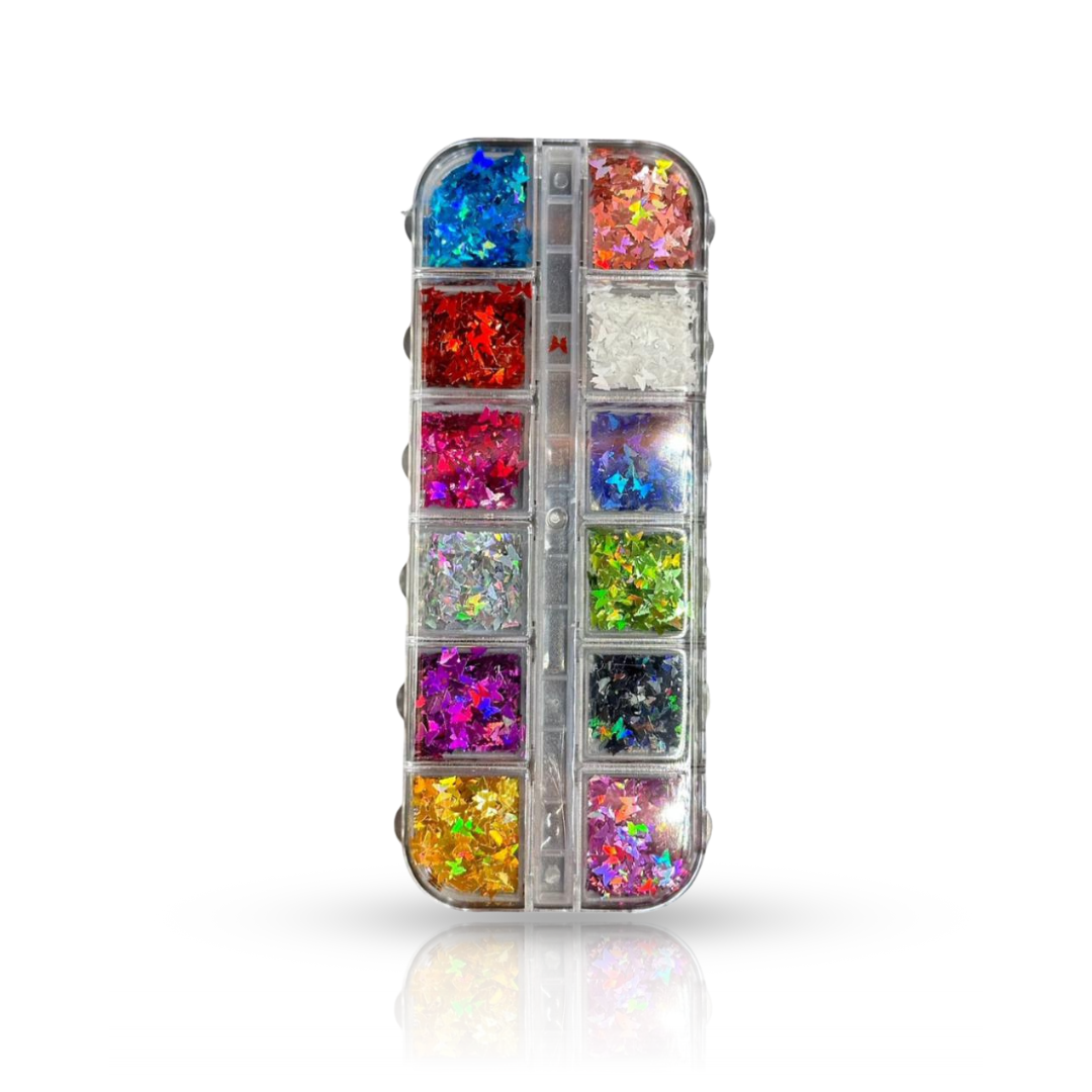 Accesorii de Gene in forma de Fluturi Multicolor Model 1