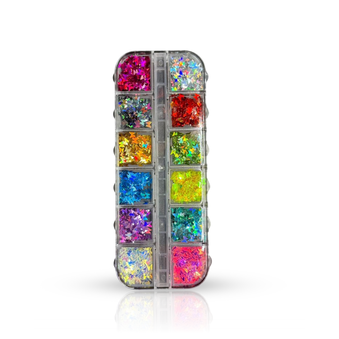 Accesorii de gene in forma de Fluturi Multicolor Model 2