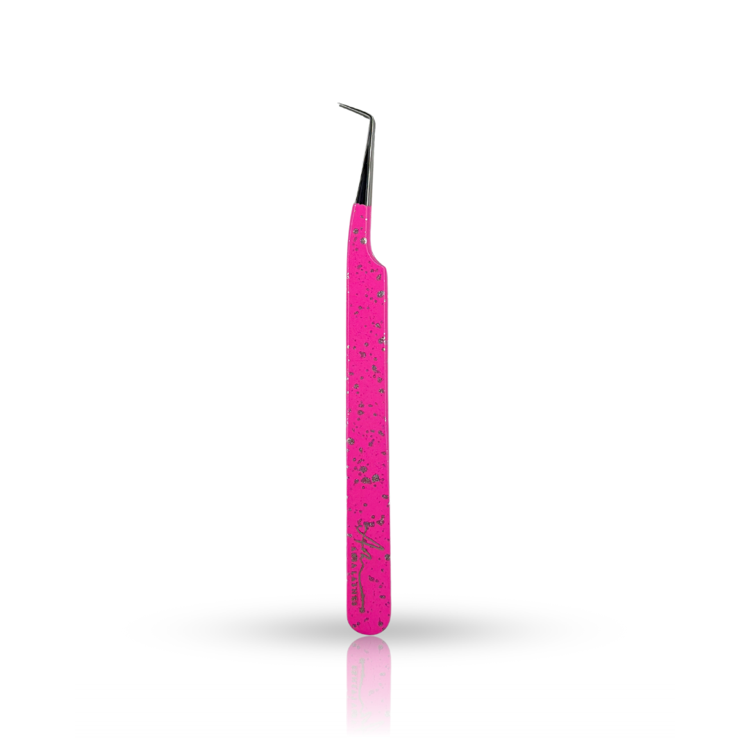 Pensete de gene Aria silver pink