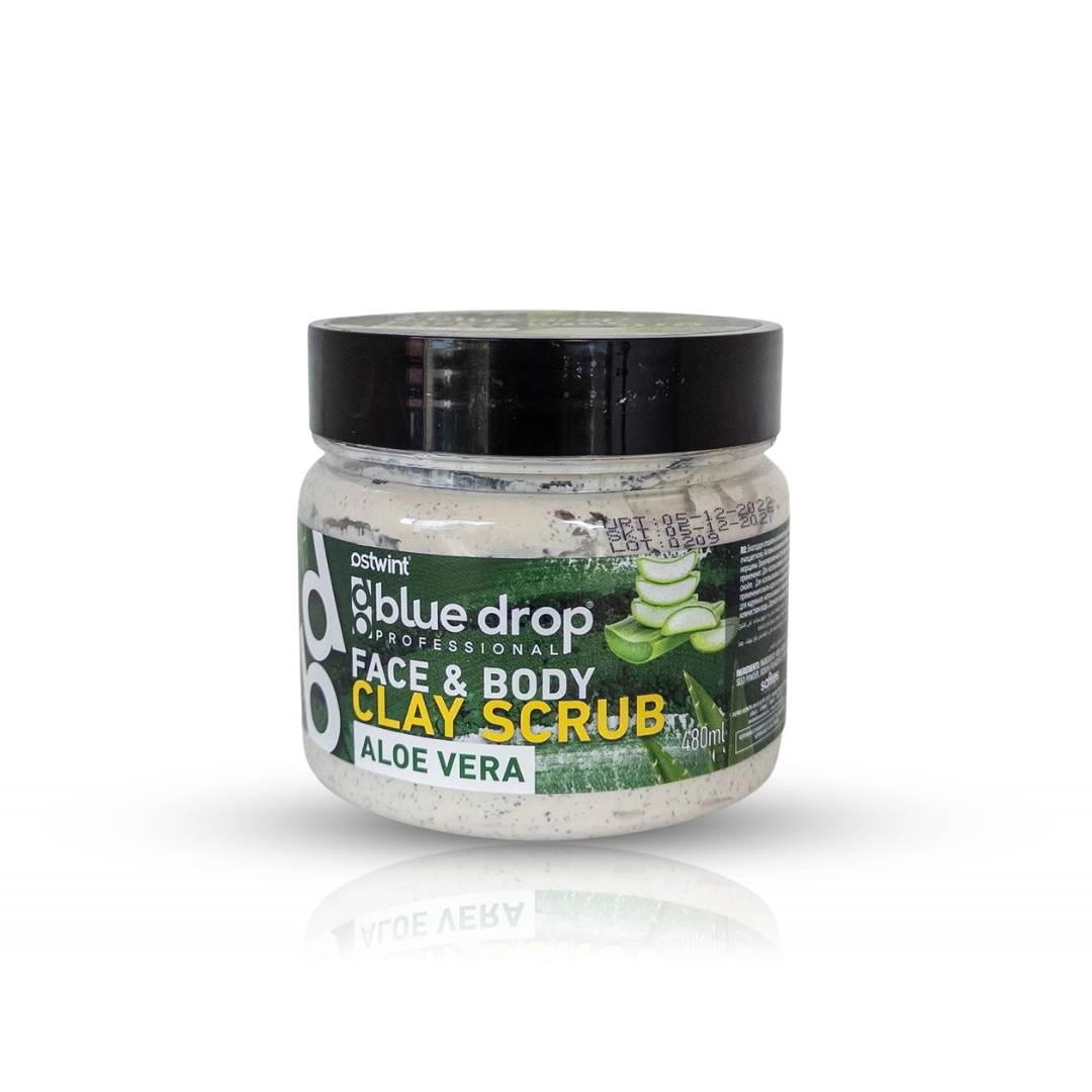 Scrub din Argilă pentru fata si corp cu Aloe Vera Blue Drop - 480ml