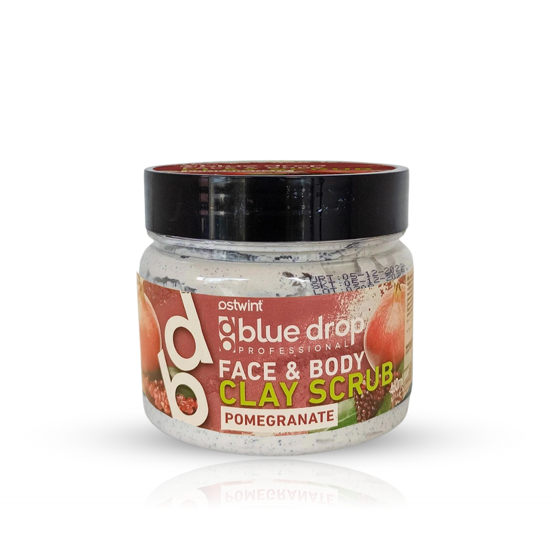 Scrub din Argilă pentru fata si corp cu rodie Blue Drop - 480ml