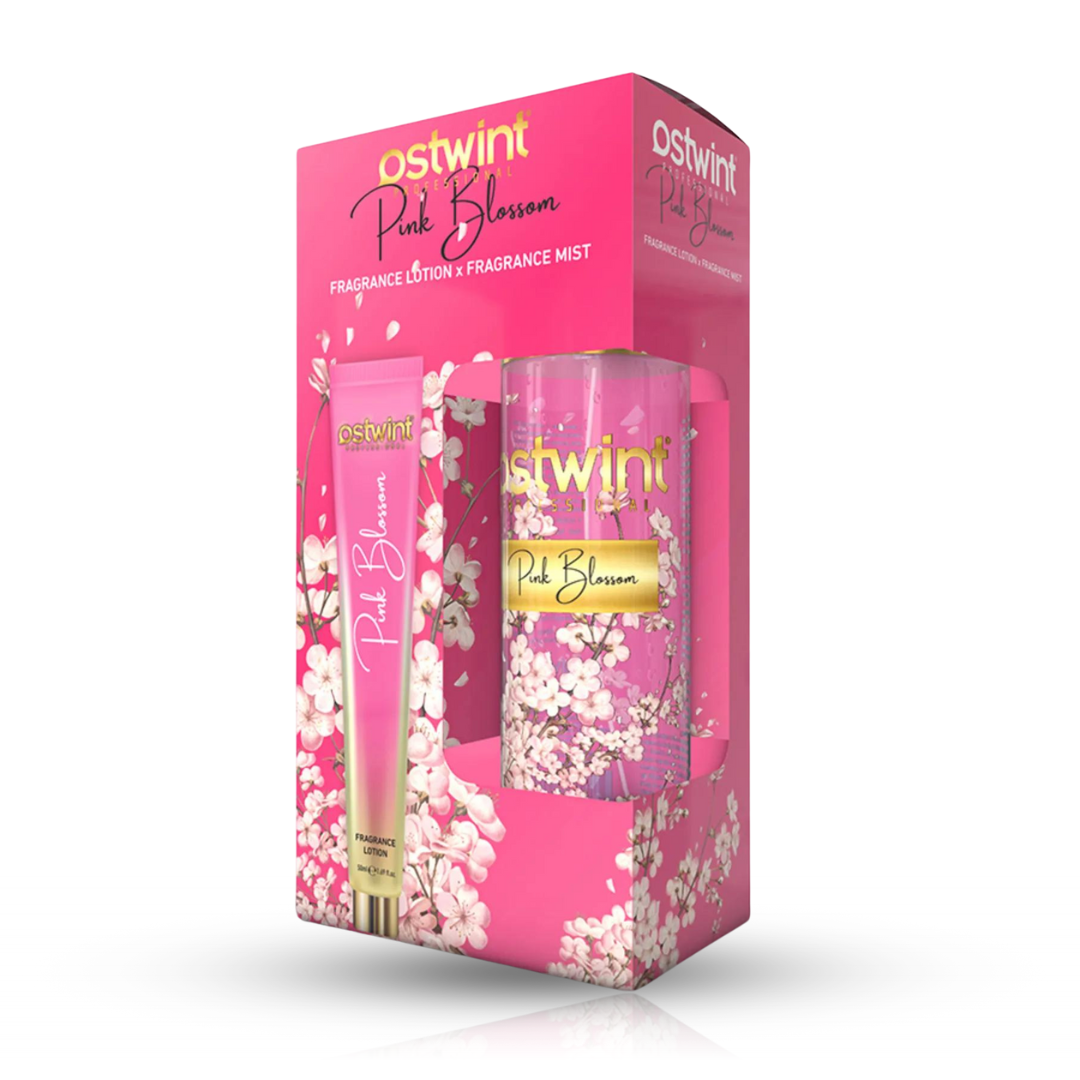 Set Spray de Corp Ostwint Fragrance Pink Blossom + Lotiune de Corp 50ml