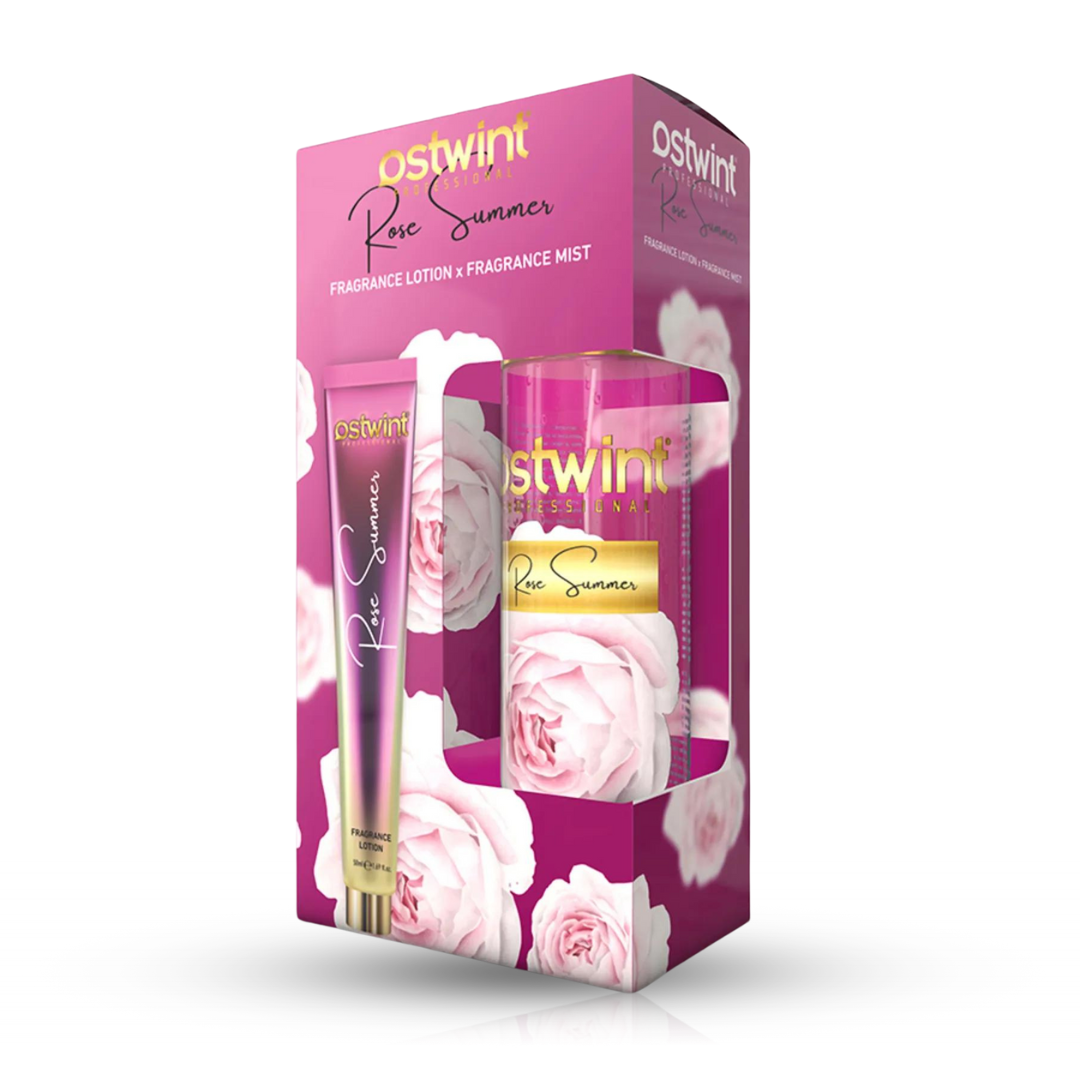 Set Spray de Corp Ostwint Fragrance Rose Summer + Lotiune de Corp 50ml