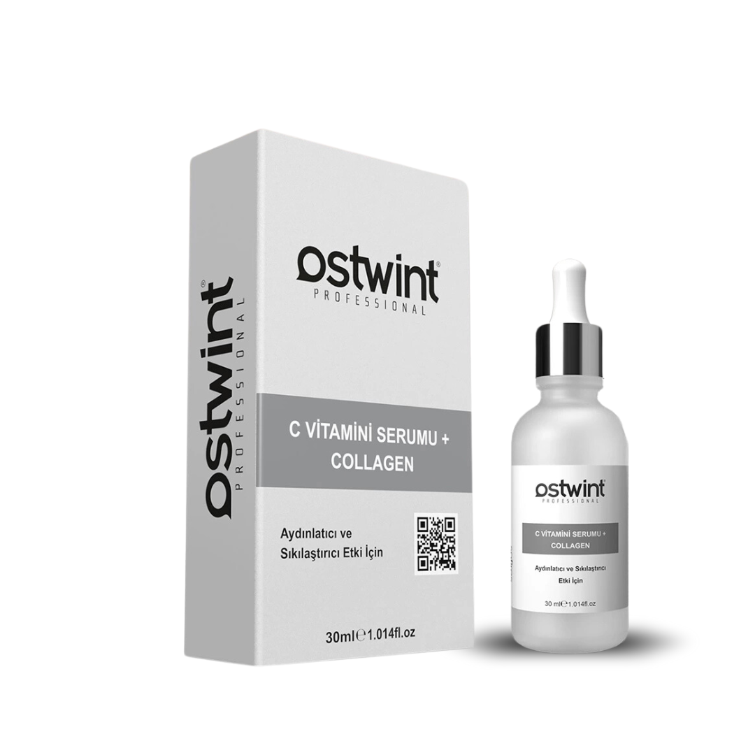 Ser Facial cu Vitamina C si Colagen – Revitalizant, Fermitate, Cresterea Stralucirii, Anti-Pete - Ostwint 30 ml