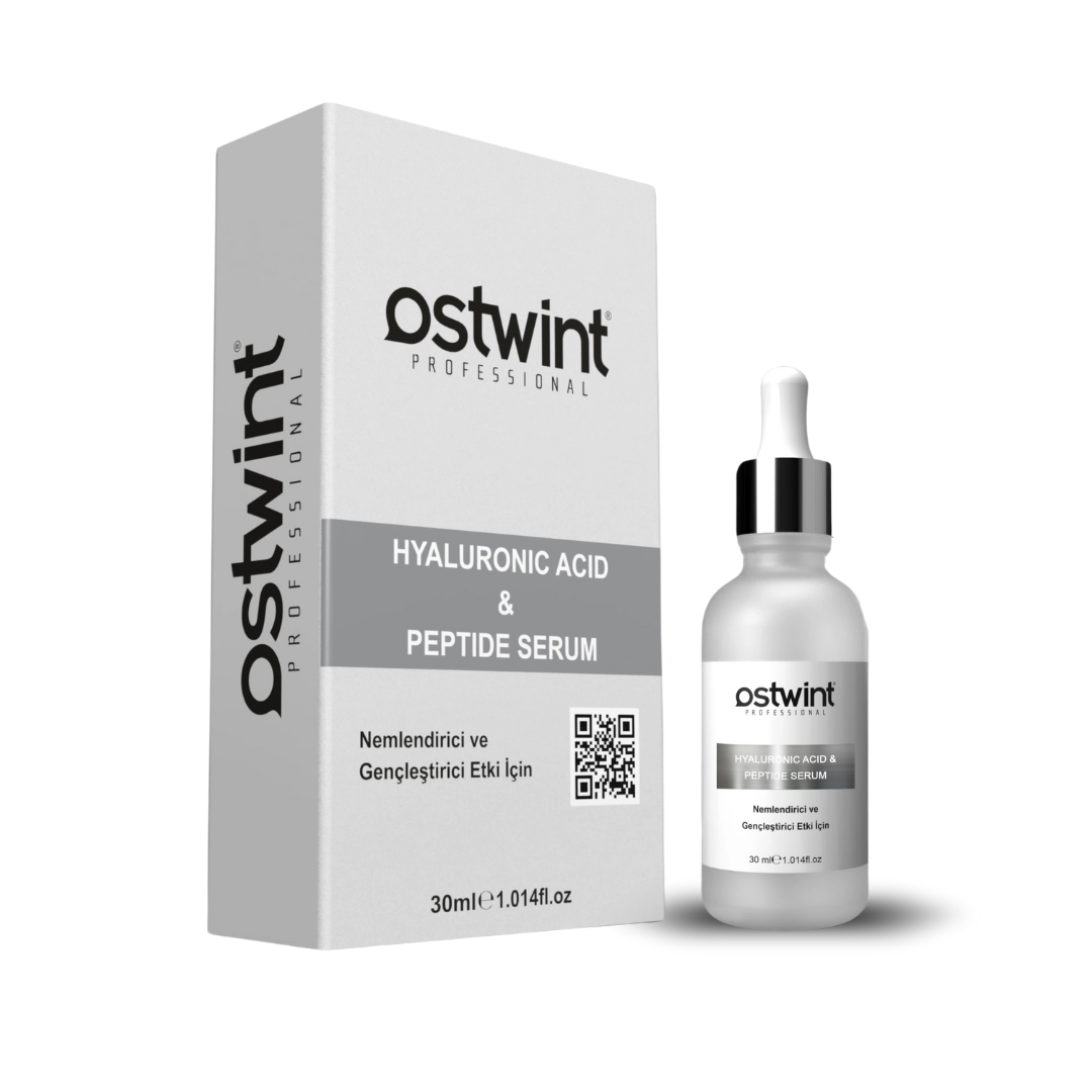 Ser Facial cu Acid Hialuronic si Peptide – Hidratant, Volumizant, Revitalizant, Anti-Riduri - Ostwint 30 ml
