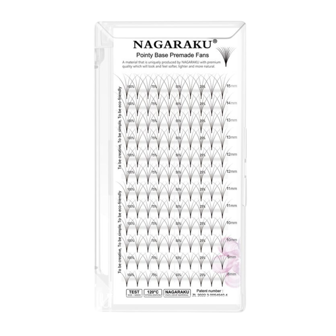 Extensii gene Nagaraku Pointy Base Premade Fans 3D/4D