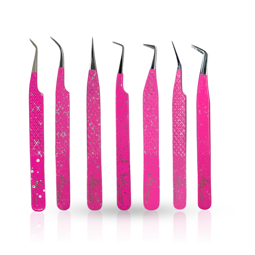 Pensete de gene Aria silver pink