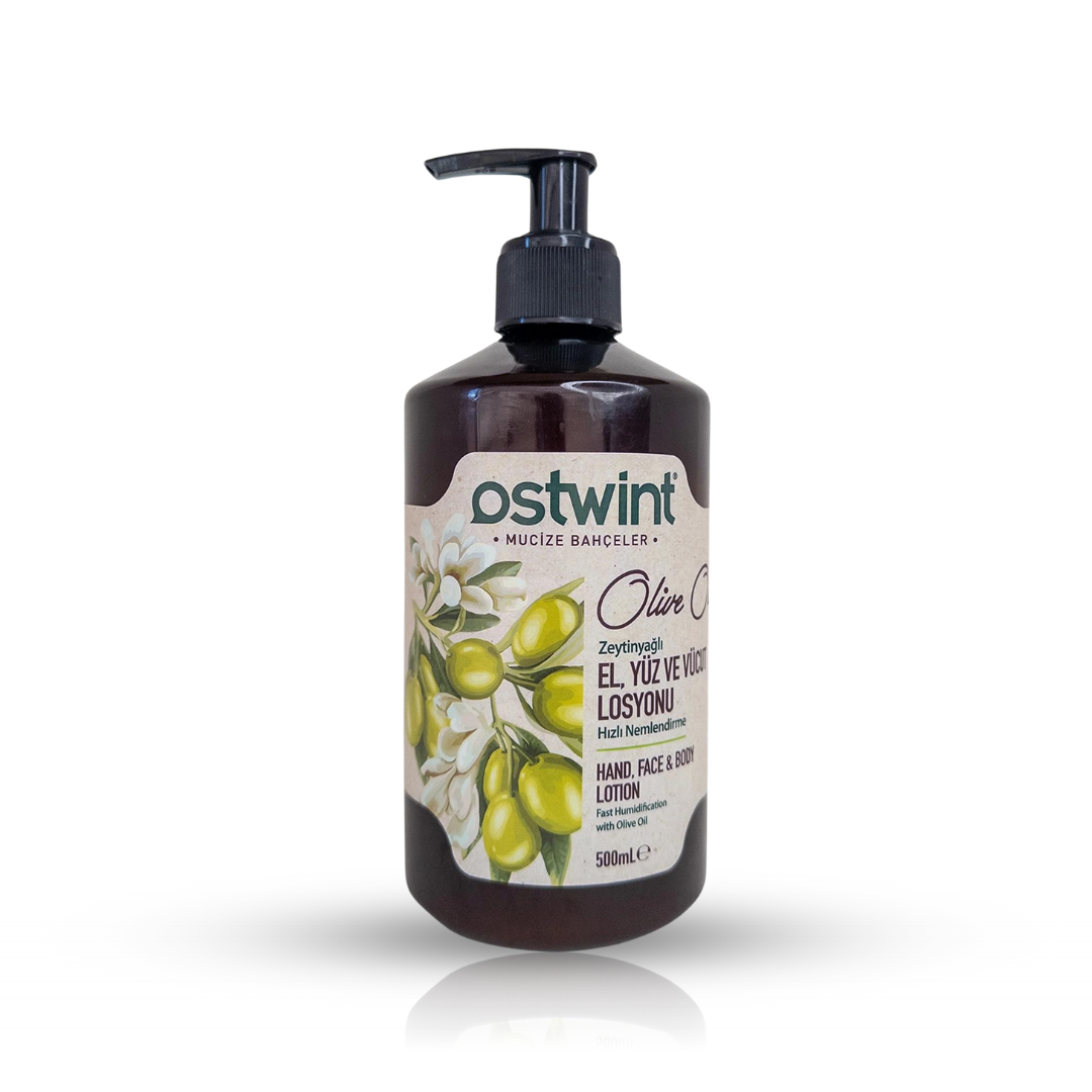 Lotiune pentru maini fata si corp cu ulei de masline Ostwint - 500ml