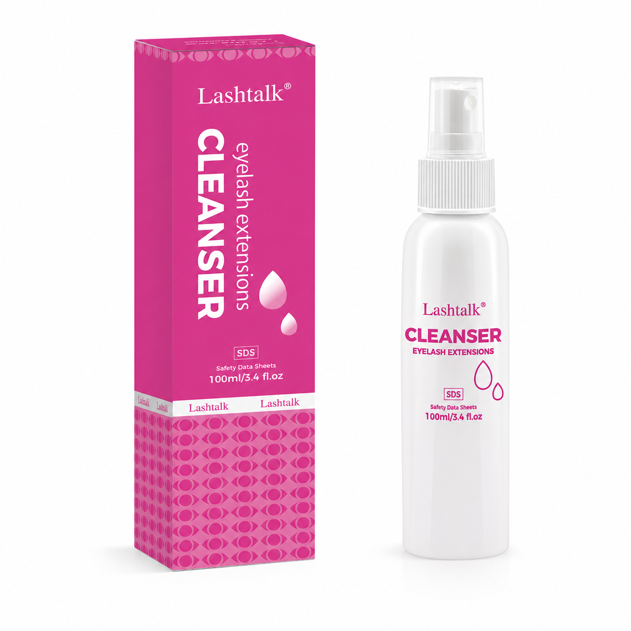 Lash cleanser extensii gene Lashtalk - 100ml
