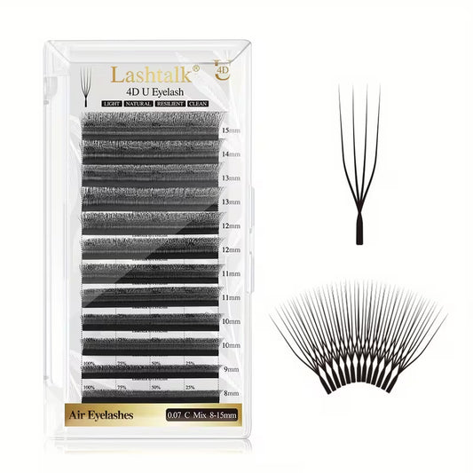 Extensii de Gene Lashtalk, 4D W U (MIX)