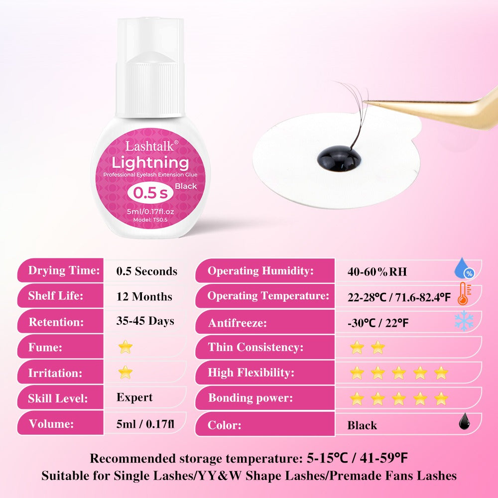 Lightning Glue Pink Lashtalk 5 ml