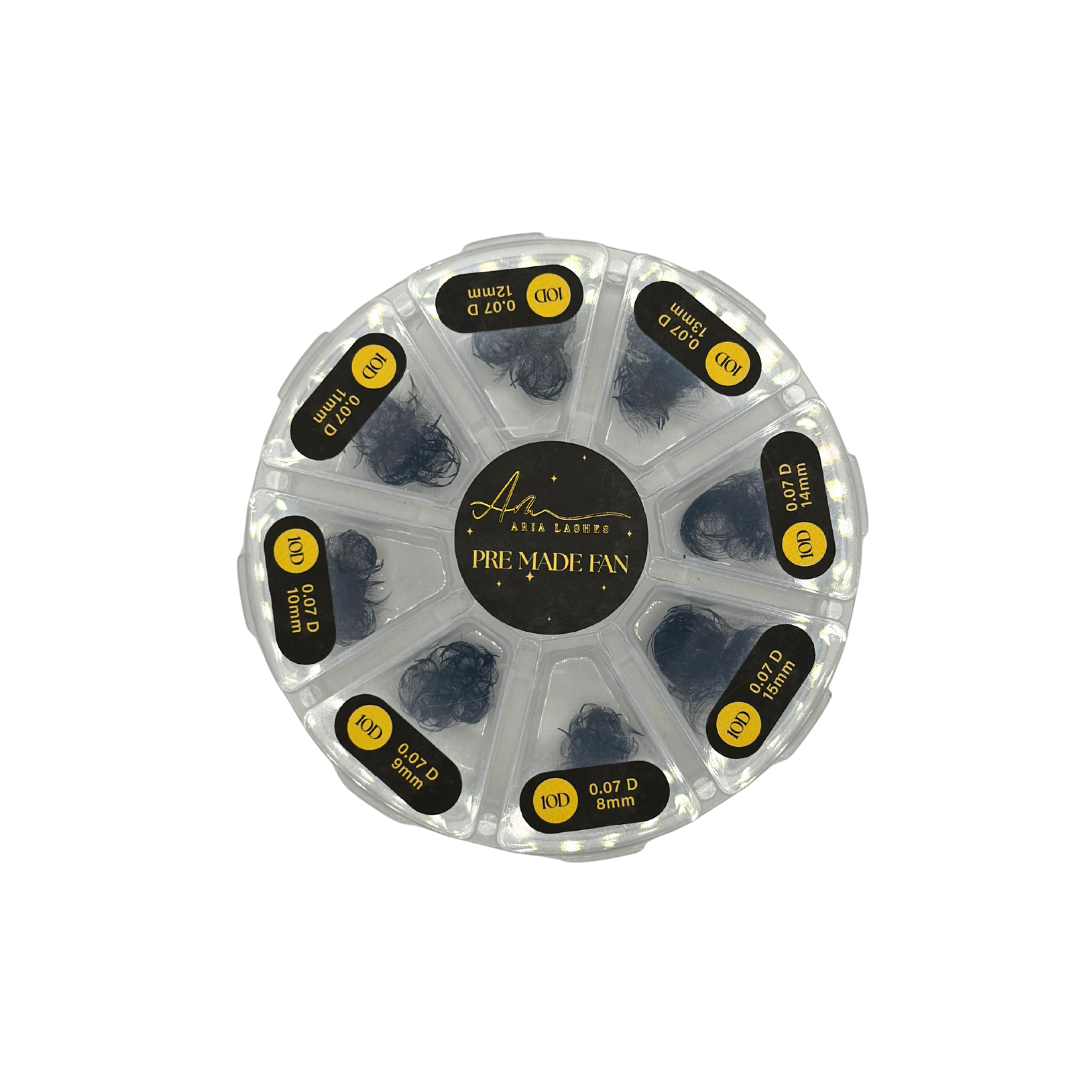 Extensii de gene Aria Mink Charm Premade 10D 800 Evantaie