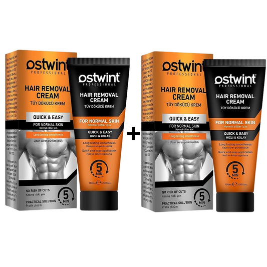 Set 2 Crema depilatoare pentru piele normala Ostwint - 100ml (barbati)