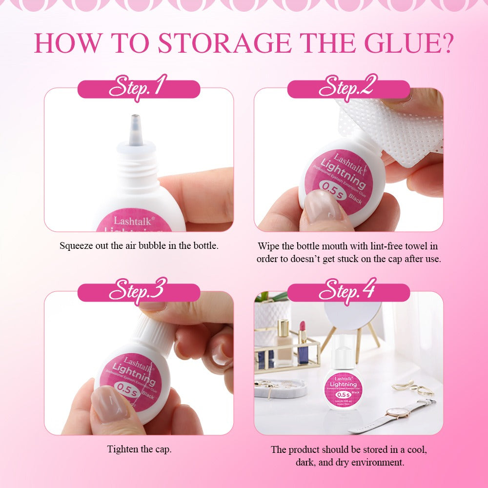 Lightning Glue Pink Lashtalk 5 ml