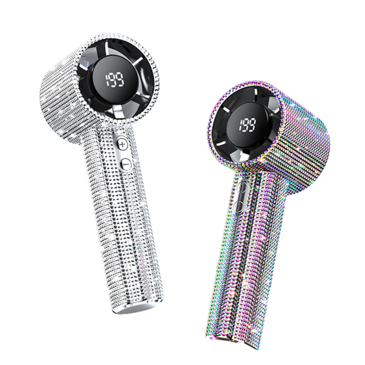 Ventilator high speed turbo ecran LED cu Swarovski