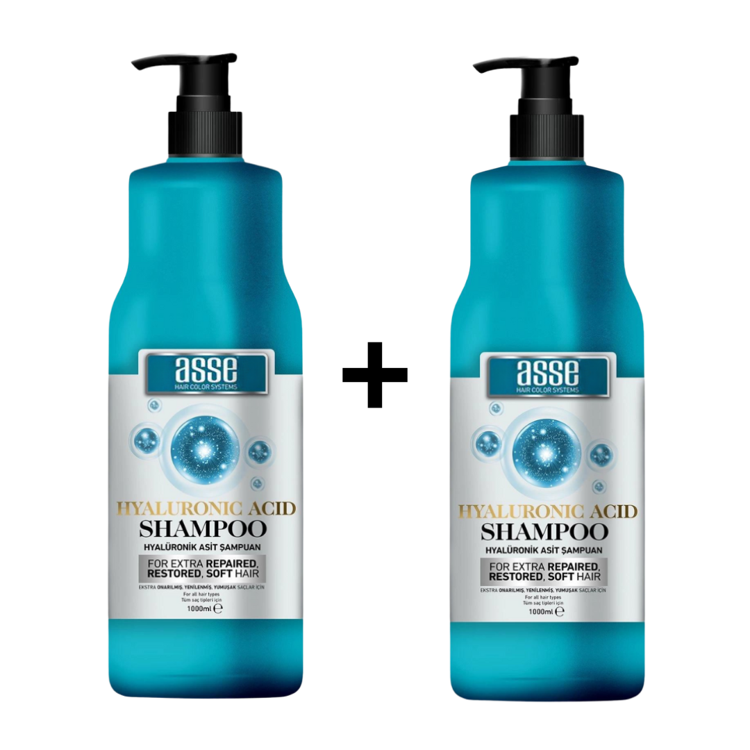 Set 1+1 Sampon de par cu Acid Hialuronic Asse - 2000 ml
