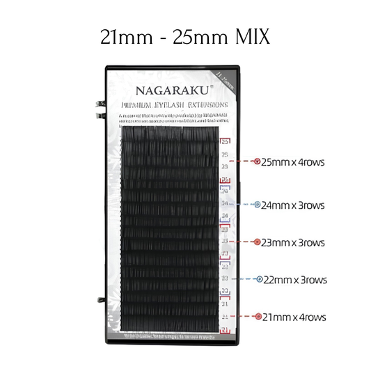 Extensii Gene Nagaraku Original Mink 21mm-25mm (MIX)