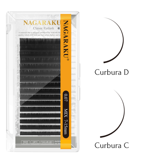 Extensii de Gene Nagaraku Original Mink 7-15 mm (MIX)