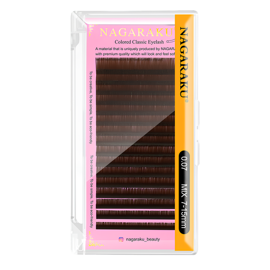 Extensii Gene Nagaraku Original Mink Light Brown 7-15 mm (MIX)
