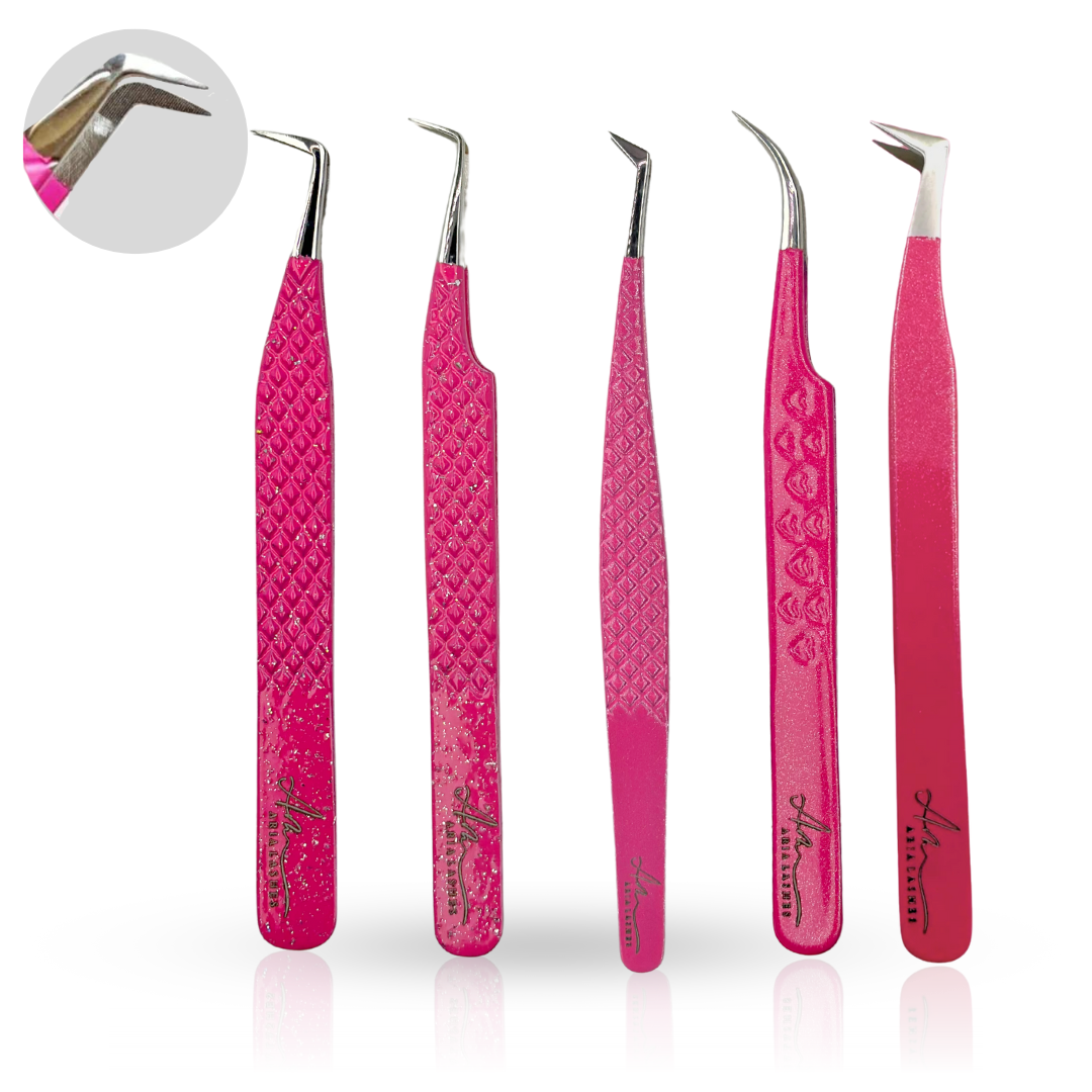 Pensete de gene Aria Hot Pink Fiber Tips