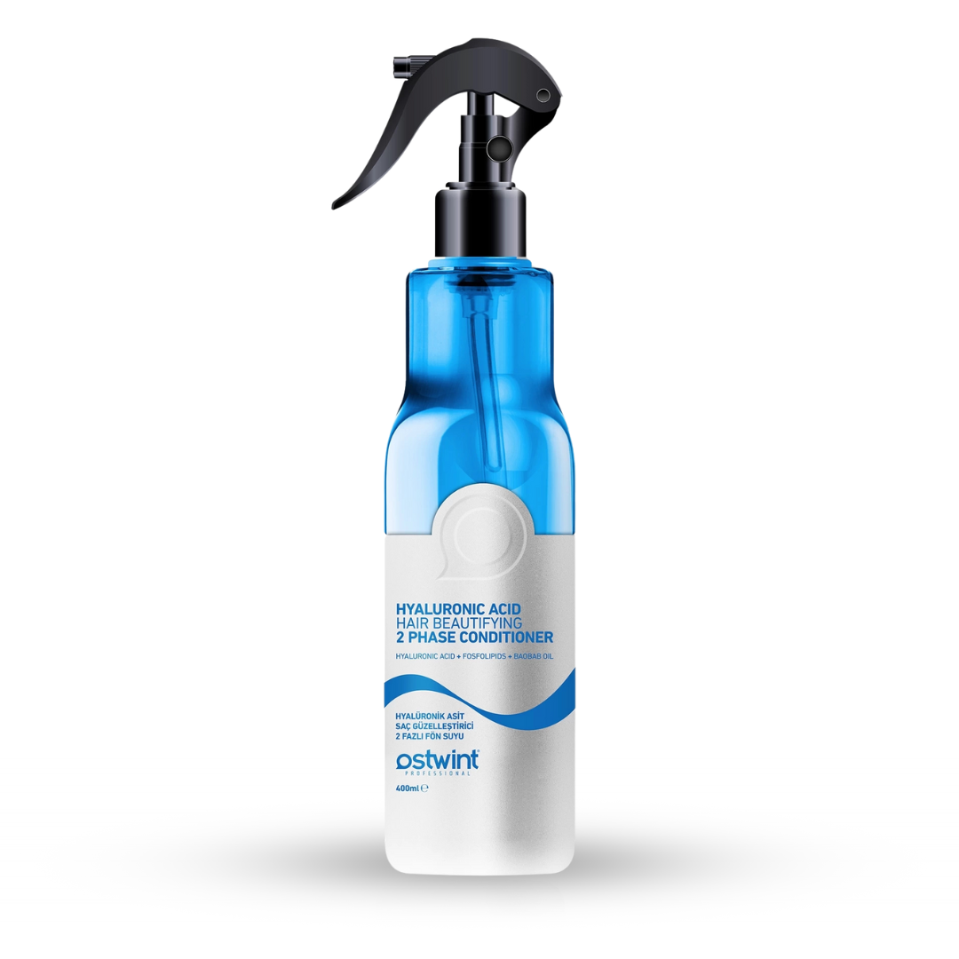 Balsam Bifazic Ostwint cu Acid Hialuronic, Fosfolipide și Ulei de Baobab – Hidratare Intensivă și Strălucire - 400ml