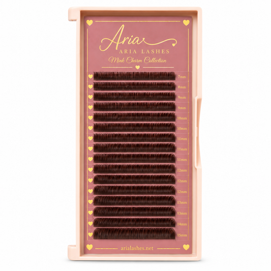 Extensii de gene Aria Chocolate Brown Mink Charm 7-15 D & C (MIX)