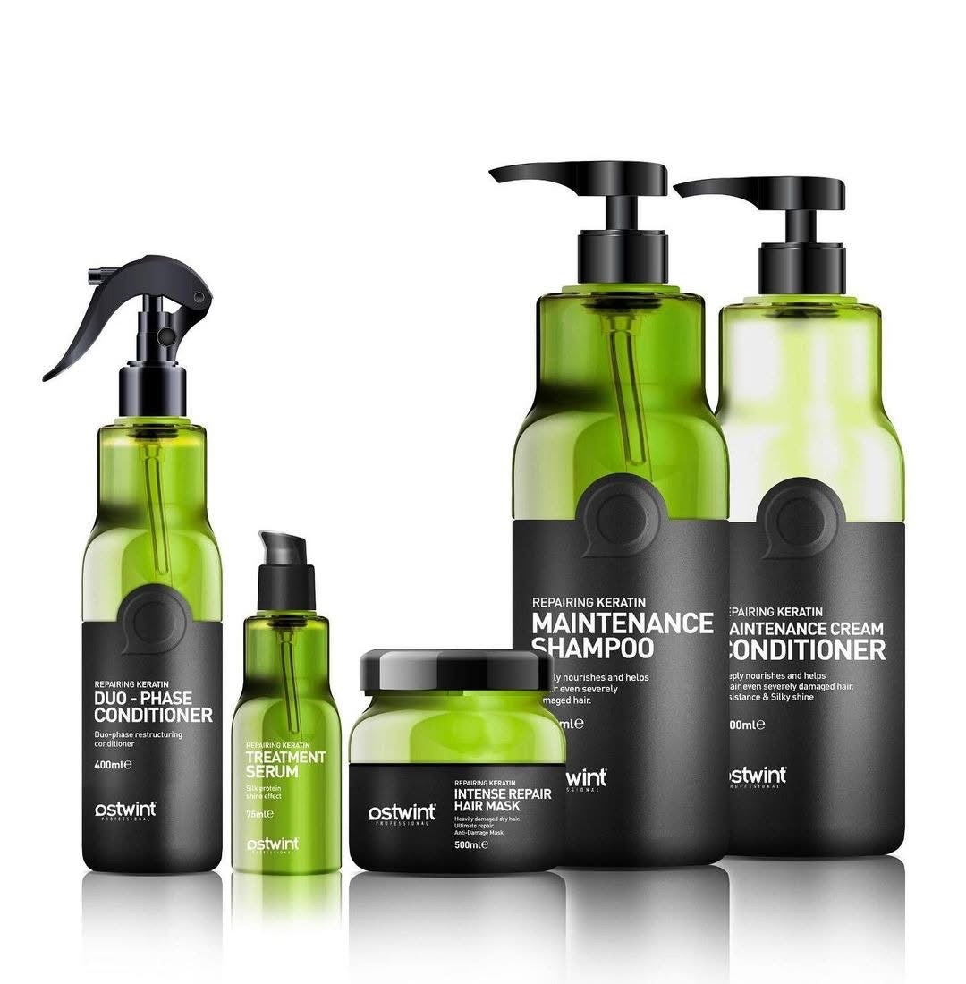 Set complet de ingrijire a parului cu keratina Ostwint - 3000ml